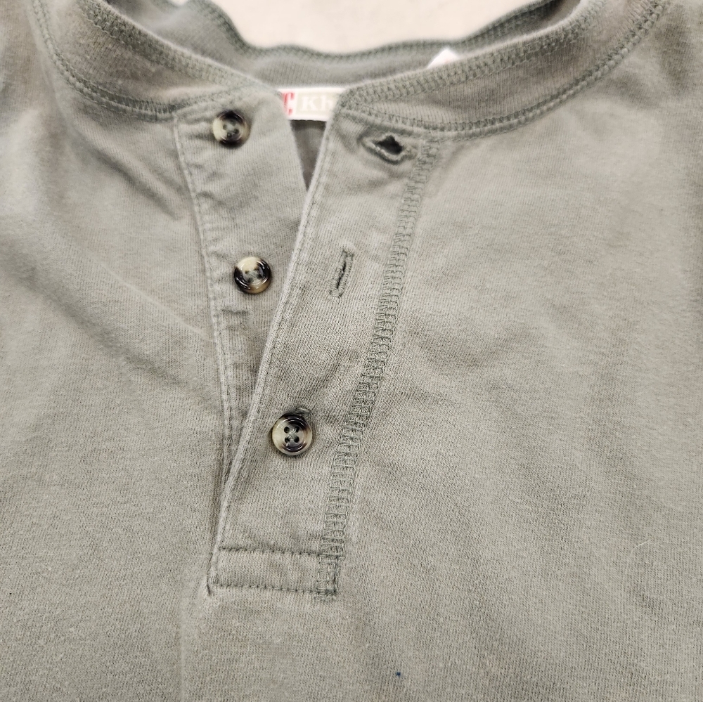 BCC Khakis Cotton Button Front Shirt. Mens Large